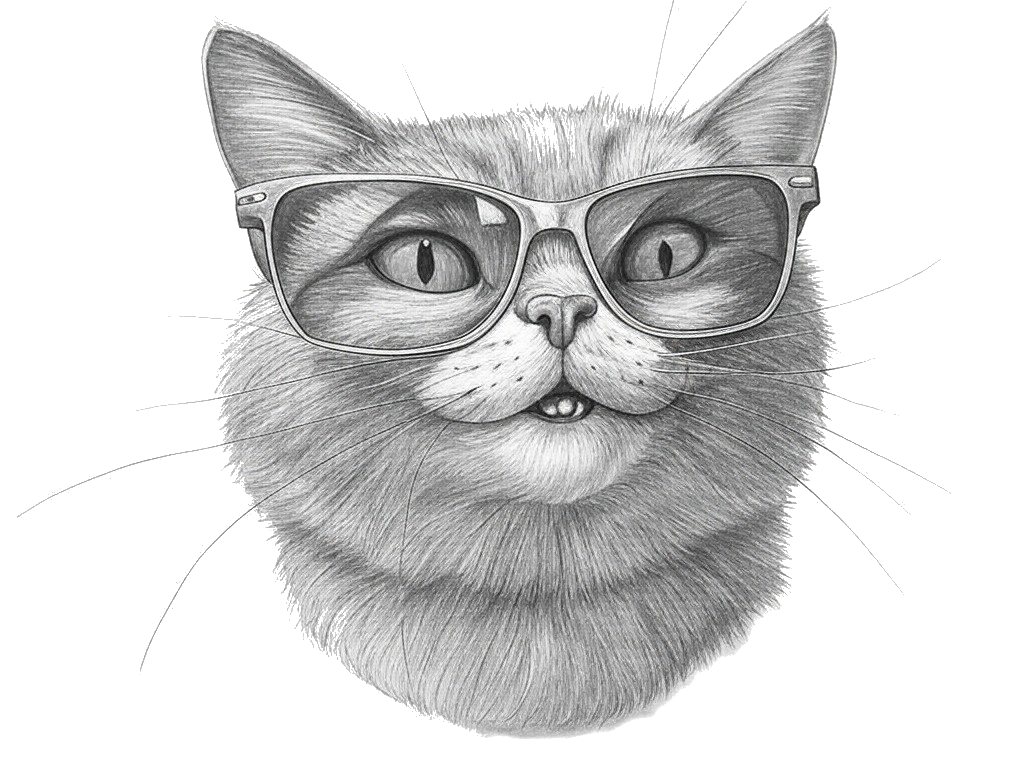 a cat wearing sunglasses